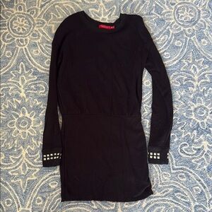 n:PHILANTHROPY Black Kids Dress with Studded Cuffs